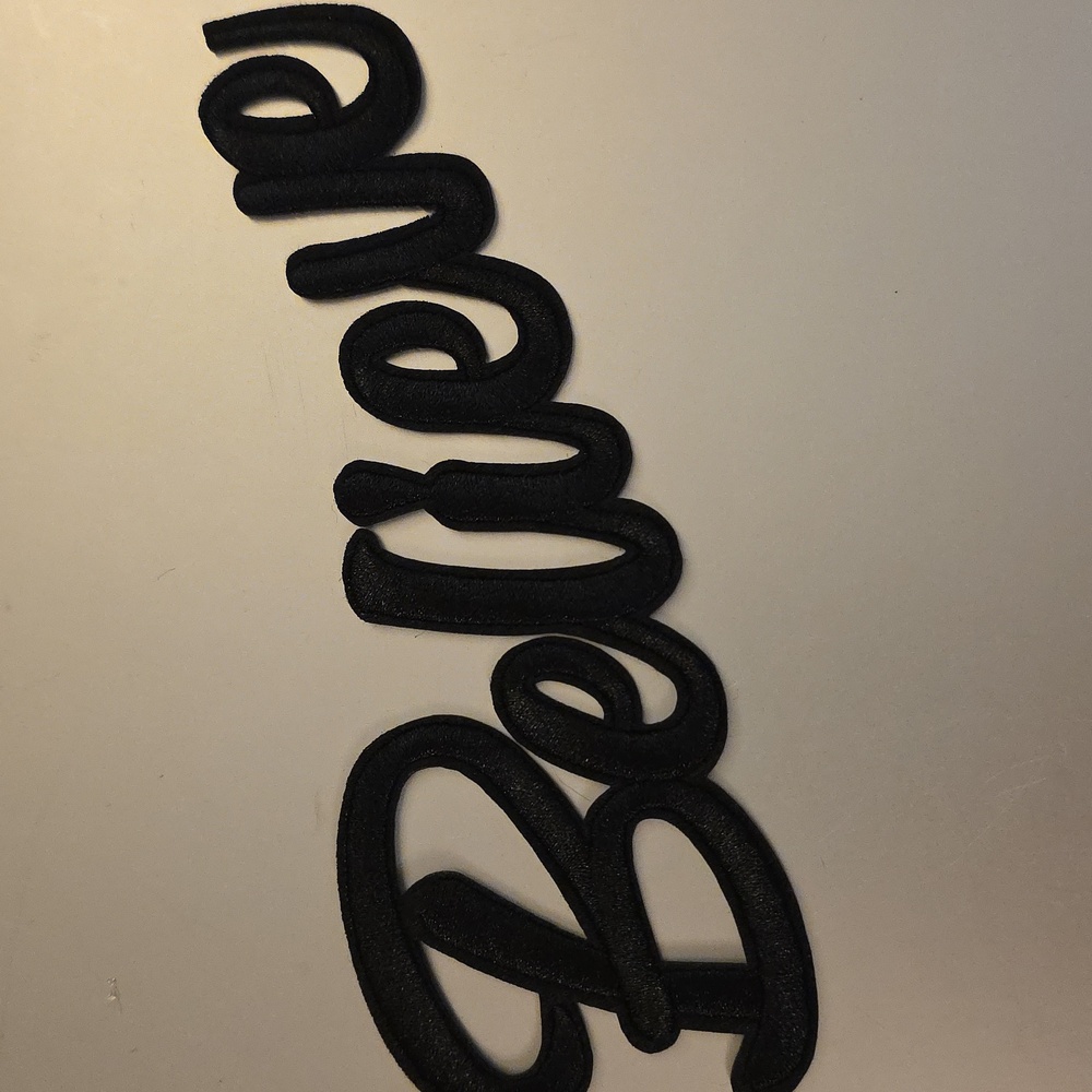 Iron On Patch BELIEVE